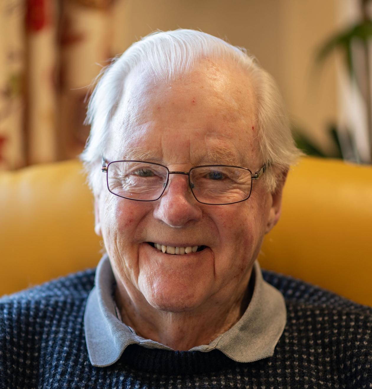 Old man smiling