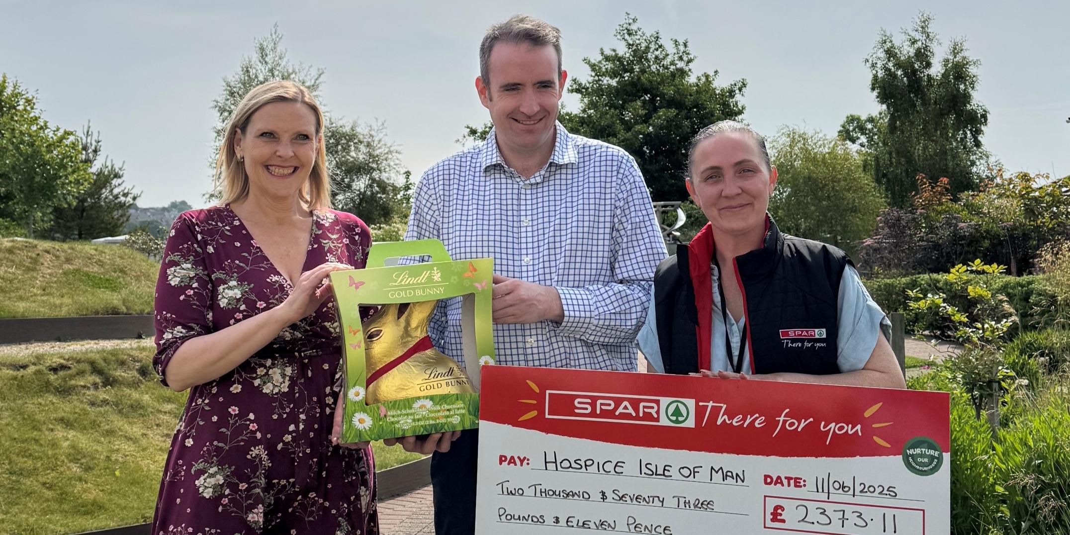Spar Bunny Raffle Cheque Presentation