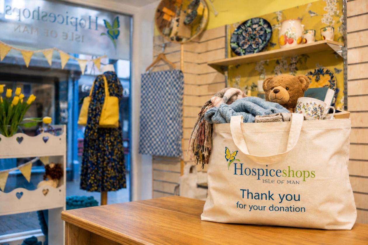 Bag full of Hospice Shop purchases